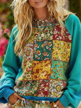 Bohème Boho Floral Art Imprimé Sweatshirt des femmes
